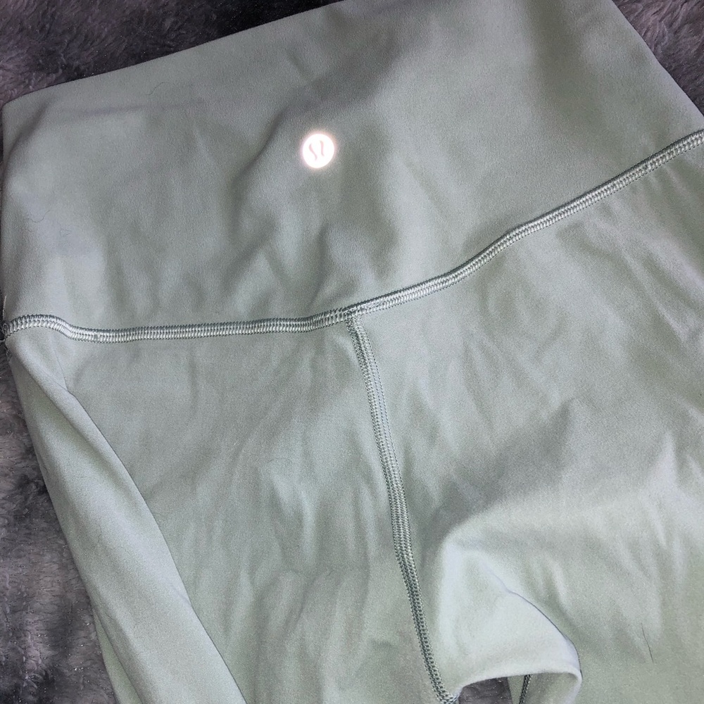 Seafoam green lululemon align tights